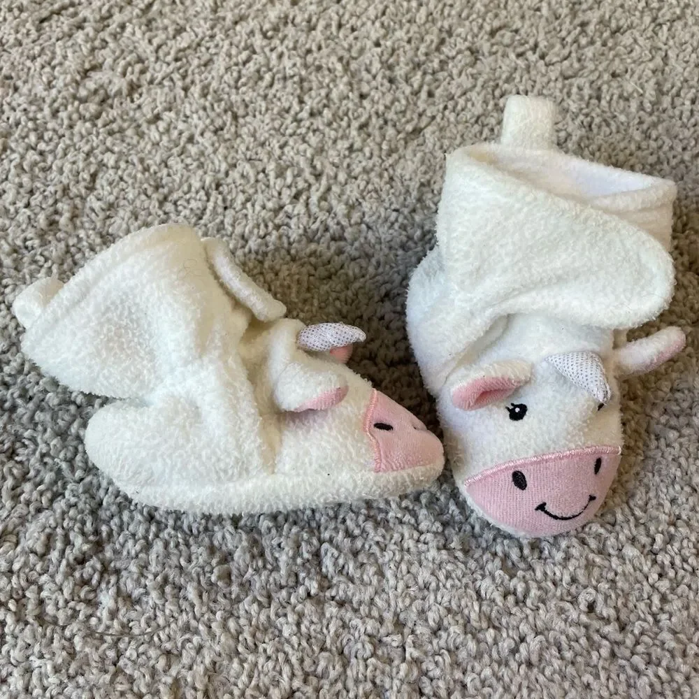 0-6 Month Baby Girl Unicorn Shoes - Picture 2 of 3